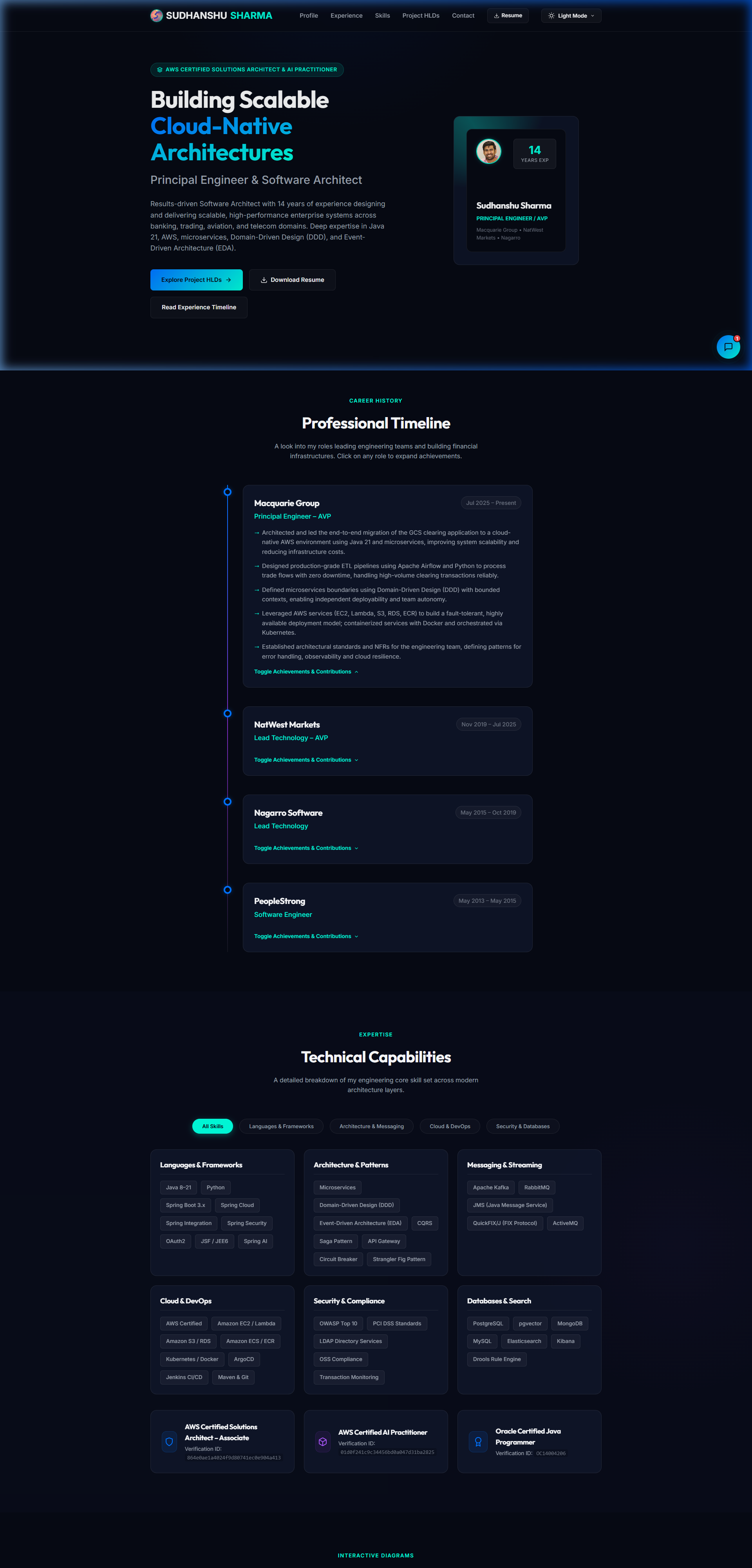 Simplified Resume App Screenshot